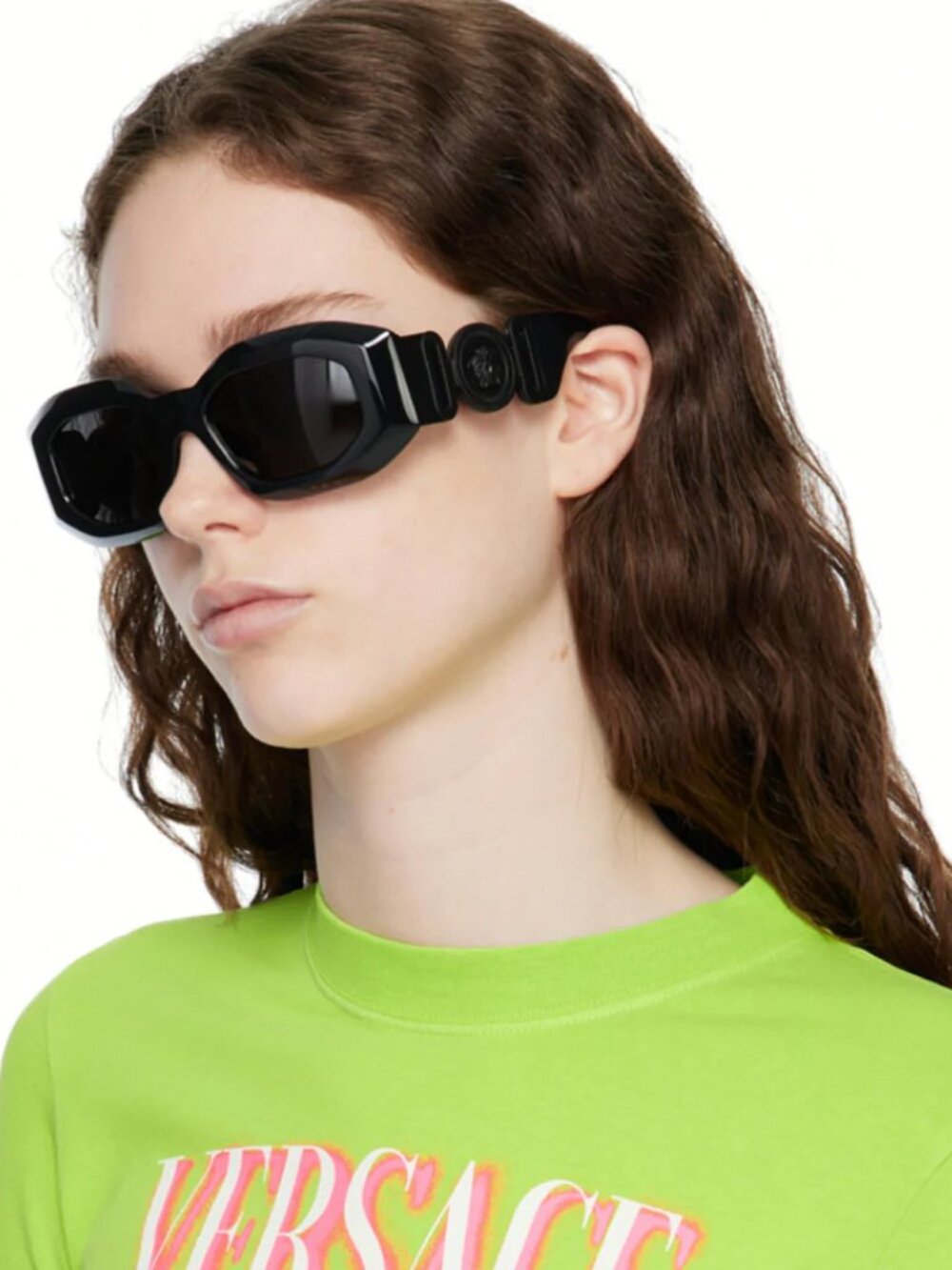 NEW VERSACE VE4425U 5360/87 MEDUSA UNISEX SUNGLASSES BLACK MOD 4425U 536087
